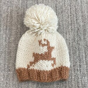 HUGGALUGS Oh Deer Pom-Pom Beanie